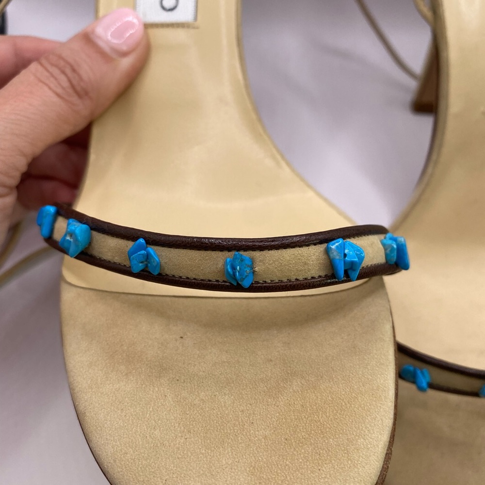 Jimmy Choo Ankle Lace Up Sandals - Picture 5 of 6